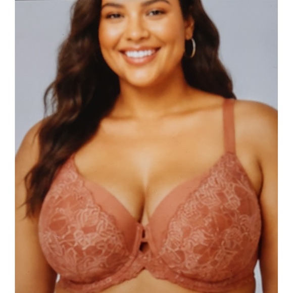 Auden Other - Auden Bra Size 40DD Lace Pink Lightly Lined Comfort Wire Coverage